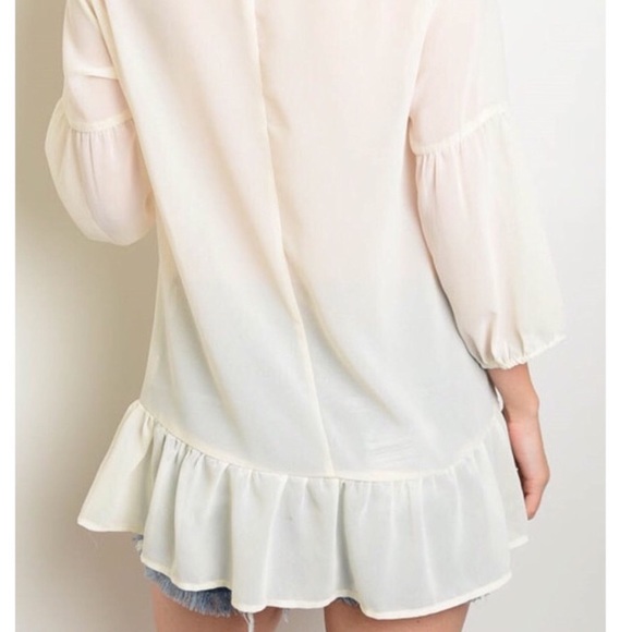 KAILANI Stud Embellished Semi Sheer Blouse - Picture 6 of 6